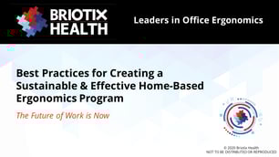 FoW Sustainable Home-Based Office Ergo Program (2020)