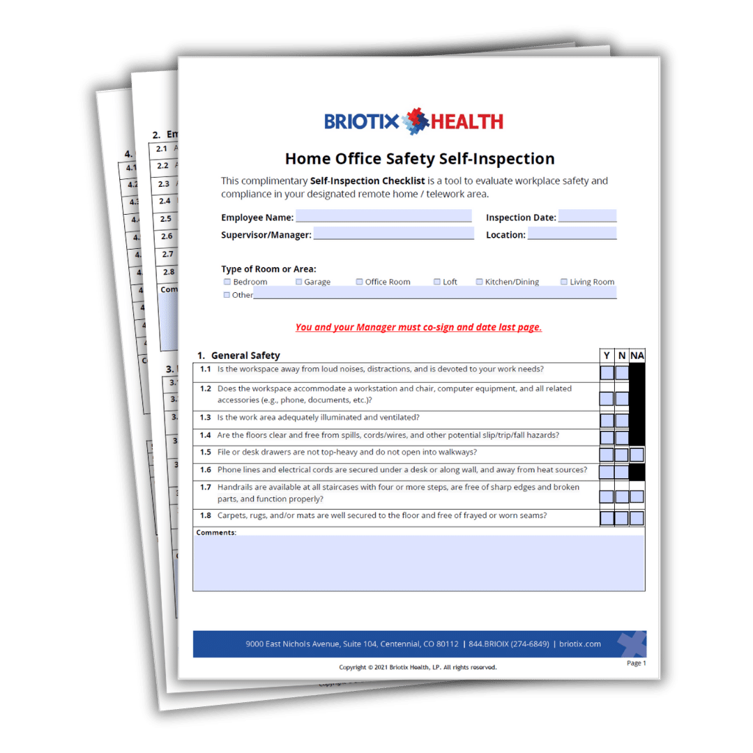 Home Office Safety Self-Inspection Checklist