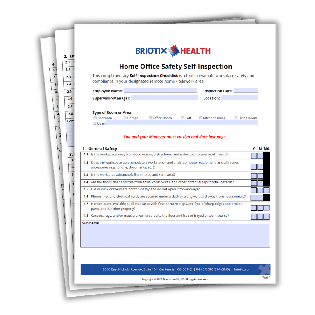 Download Your Home Office Safety Self-Inspection Checklist