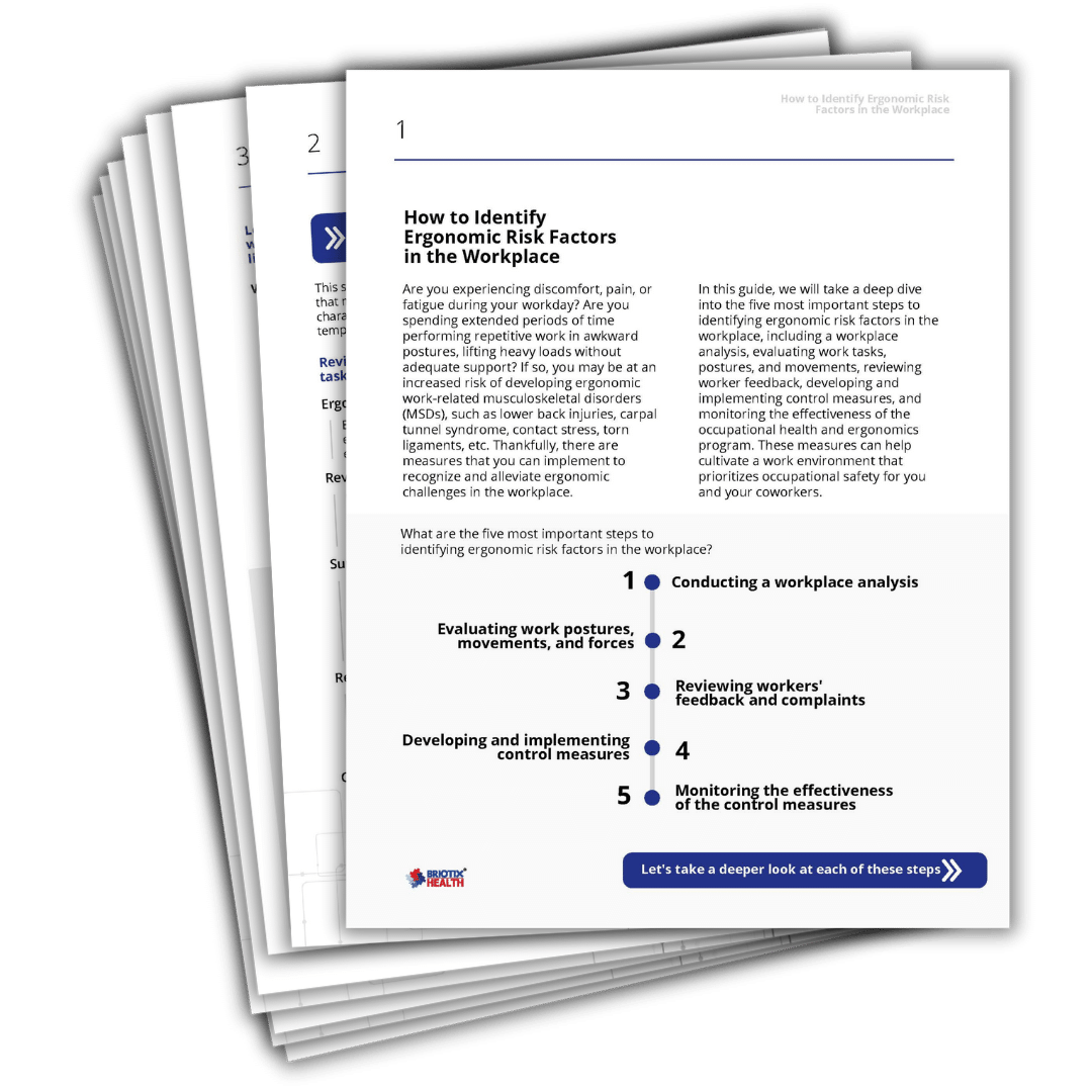 How to Identify Ergonomic Risk Factors in the Workplace - white paper preview