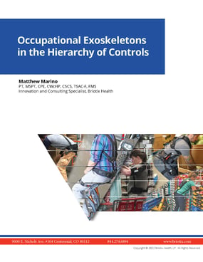 Occupational Exoskeletons in the Hierarchy of Controls Cover